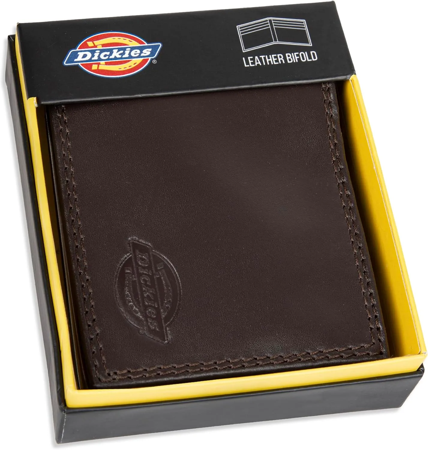 Dickies Men's Slim Everyday Leather Bifold Chain Wallet