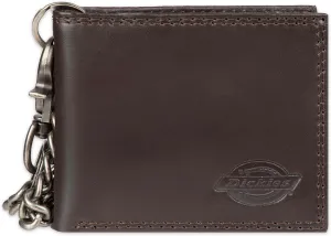 Dickies Men's Slim Everyday Leather Bifold Chain Wallet