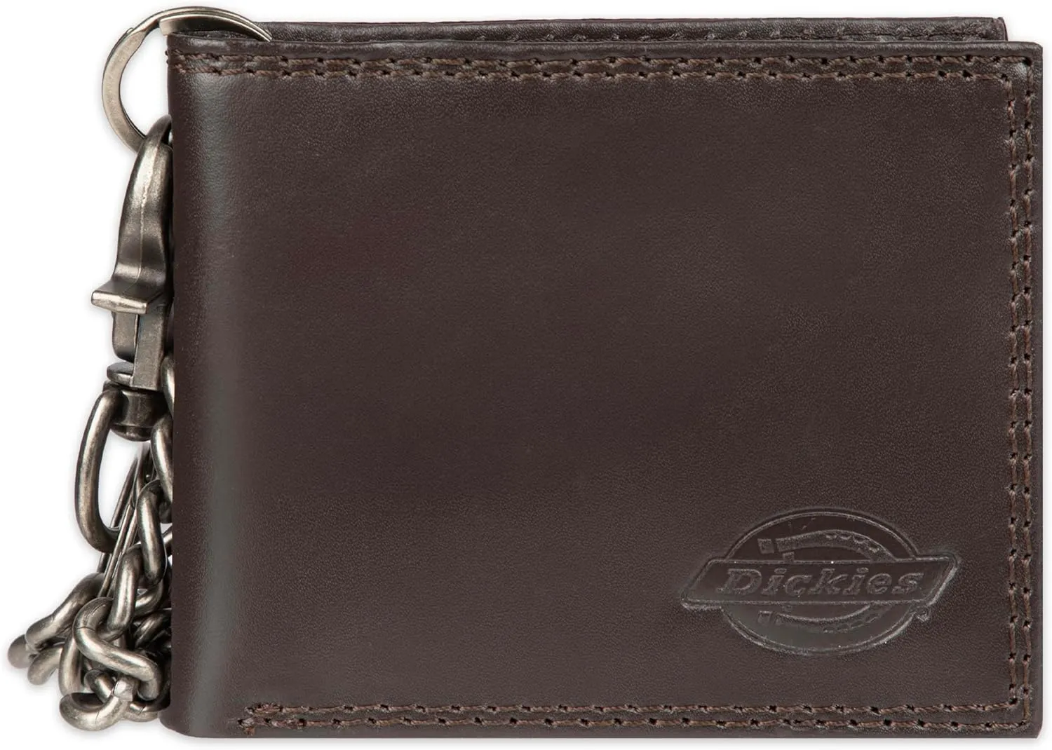 Dickies Men's Slim Everyday Leather Bifold Chain Wallet