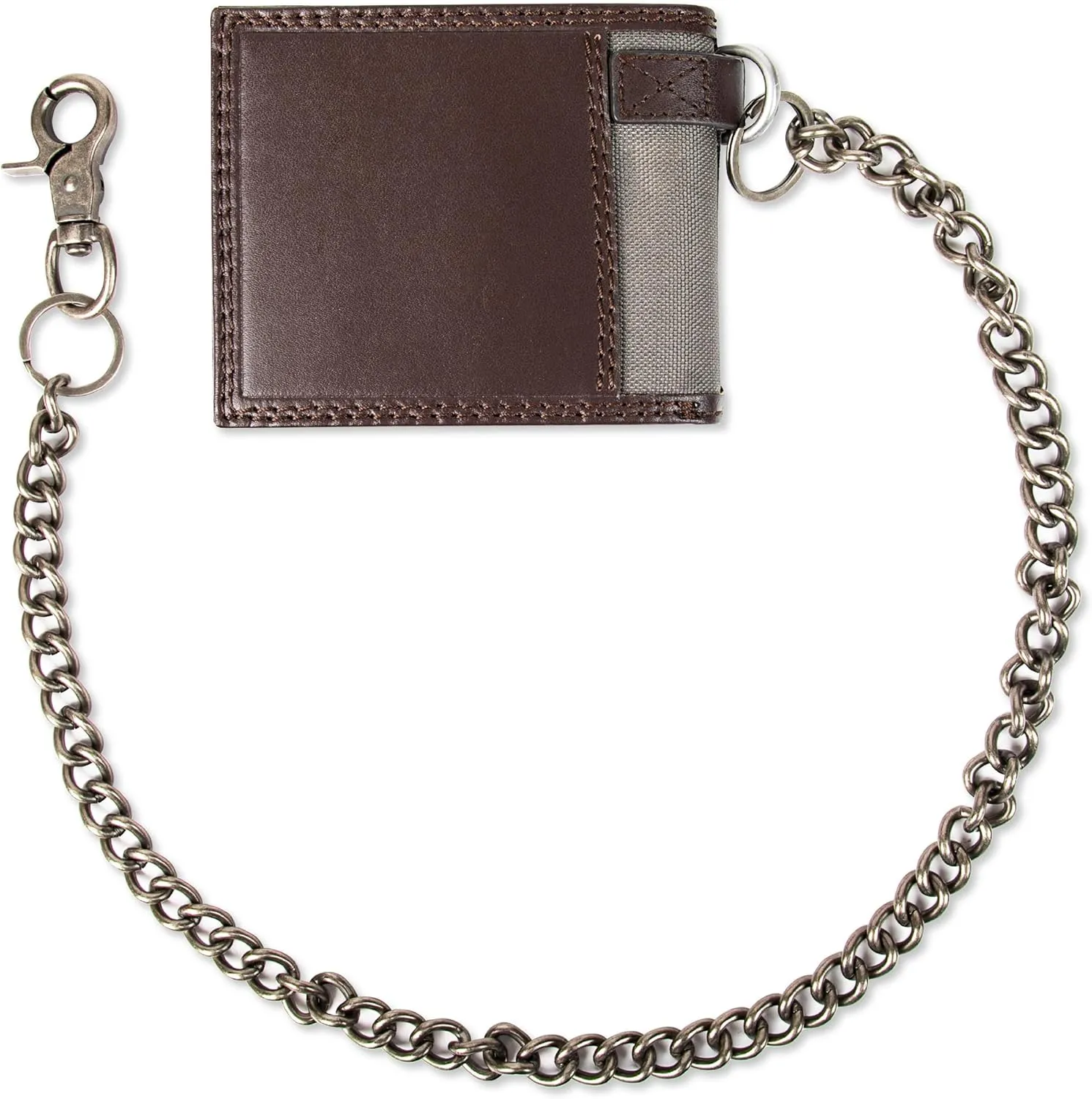 Dickies Men's Slim Everyday Leather Bifold Chain Wallet