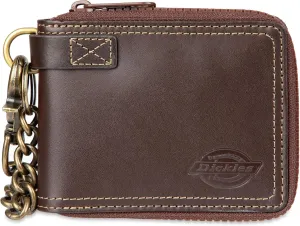 Dickies Men's Slim Everyday Leather Bifold Chain Wallet