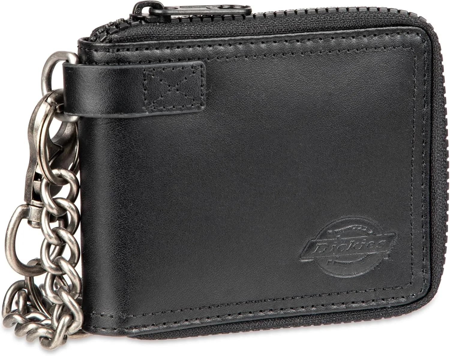 Dickies Men's Slim Everyday Leather Bifold Chain Wallet