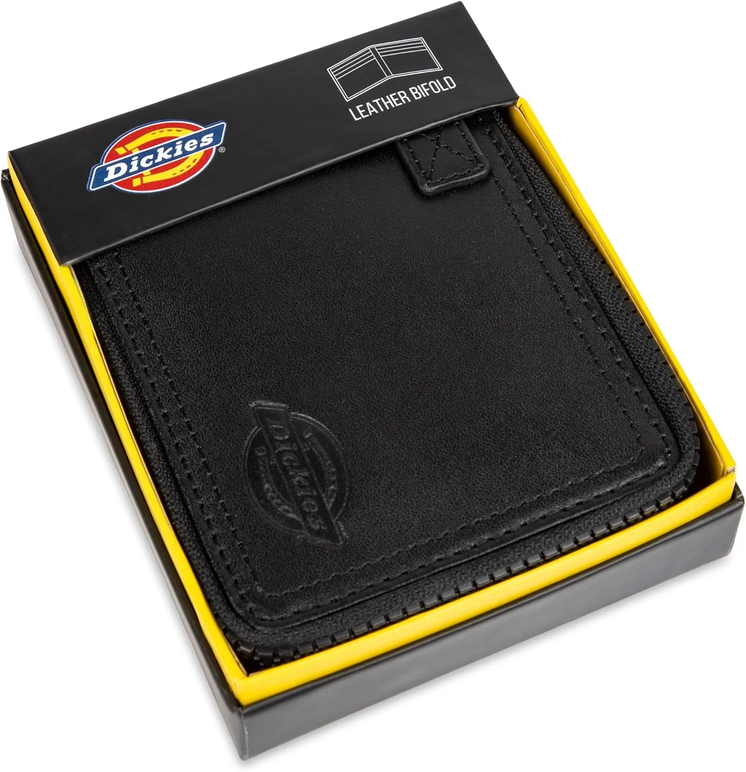 Dickies Men's Slim Everyday Leather Bifold Chain Wallet