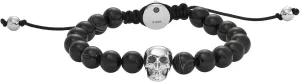 Diesel Stainless Steel and Beaded Bracelet for Men