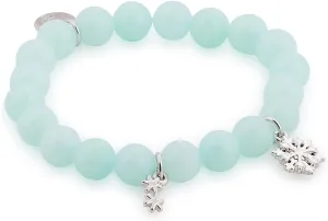 Disney Couture Frozen Snowflake Beaded Stretch Bracelet