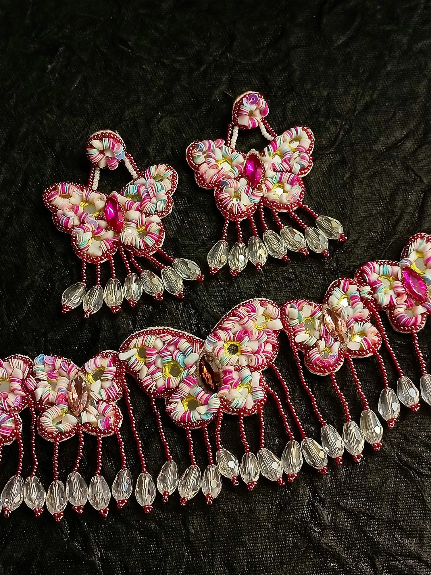 Diti Multi Colour Handmade Choker Set