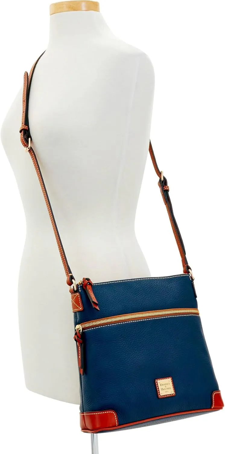 Dooney & Bourke Women's Crossbody in Pebble Grain Leather, Large Handbag with Adjustable Shoulder Strap