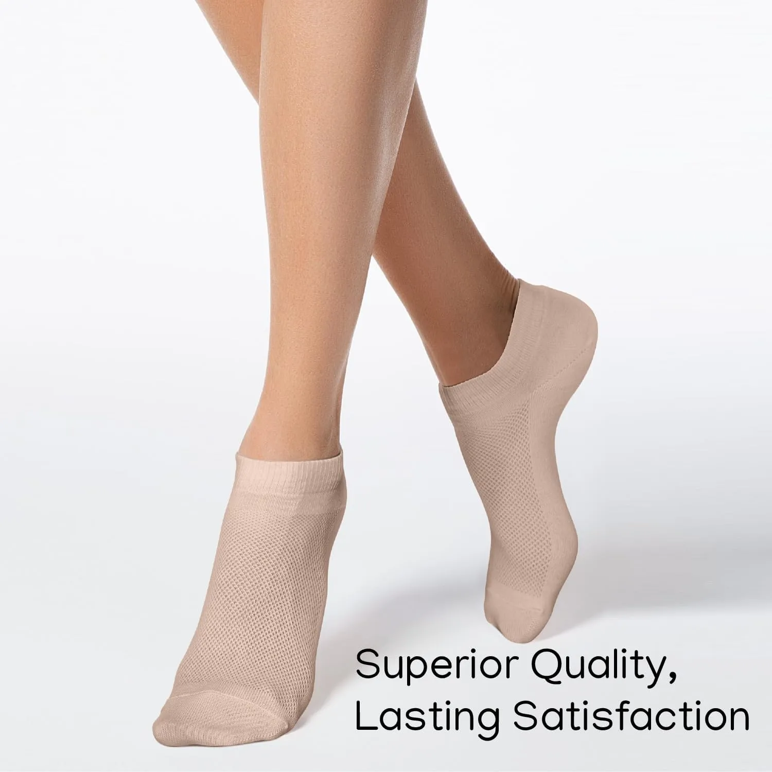 Duna Womens Socks, Ultra Thin Breathable Cotton Ankle Socks for Women, Athletic Running Low Cut No Show