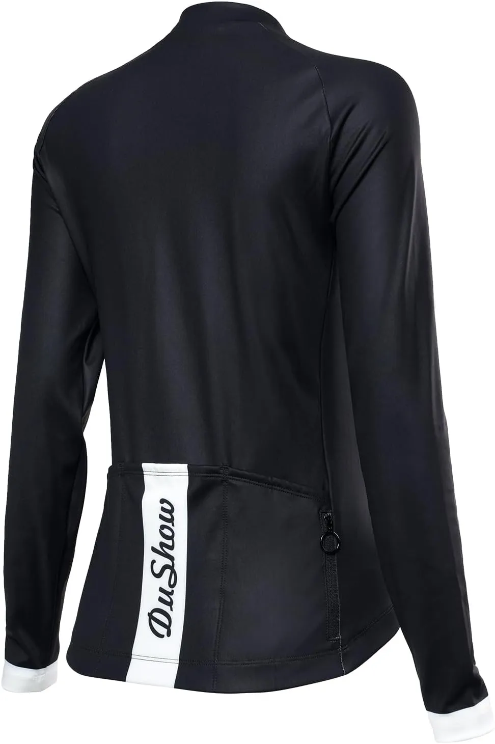 DuShow Fleece Cycling Jersey Women Long Sleeve Thermal Soft Shell Bike Jersey Women Winter Biking Jacket