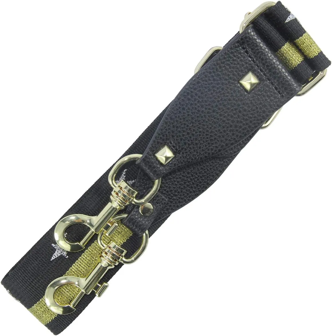 Duwi Wide Purse Strap Multicolor Striped Guitar Style Strap Adjustable Canvas Crossbody Bag Strap