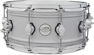 DW Design Series Aluminum Snare Drum - 6.5x14, Matte Aluminum