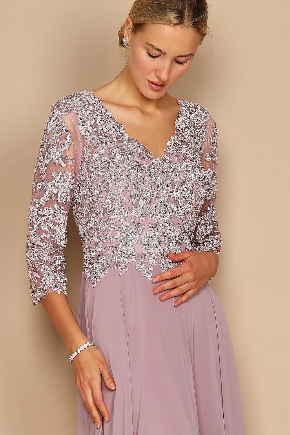 Dylan & Davids Long Formal Mother of The Bride Dress