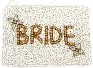 eaded Bride Coin Purse Pouch Handmade Wedding Bride Best Friend