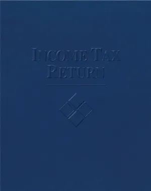 EGP Embossed Loose Pocket Income Tax Return Folder (Blue), 50 Count