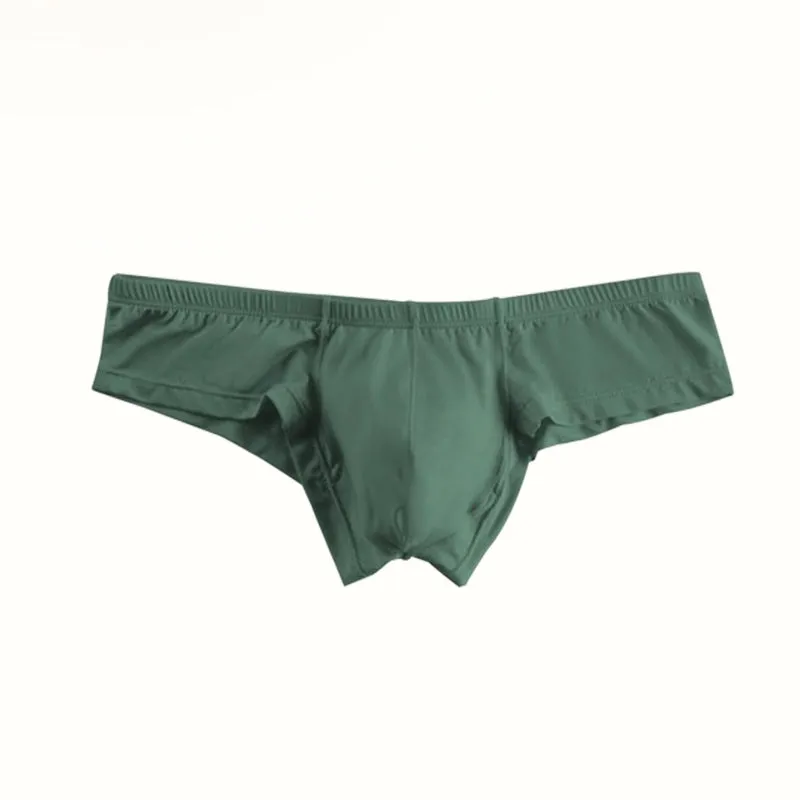💐Einfarbige, atmungsaktive Slips mit niedriger Taille für Herren