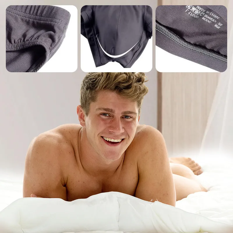 💐Einfarbige, atmungsaktive Slips mit niedriger Taille für Herren