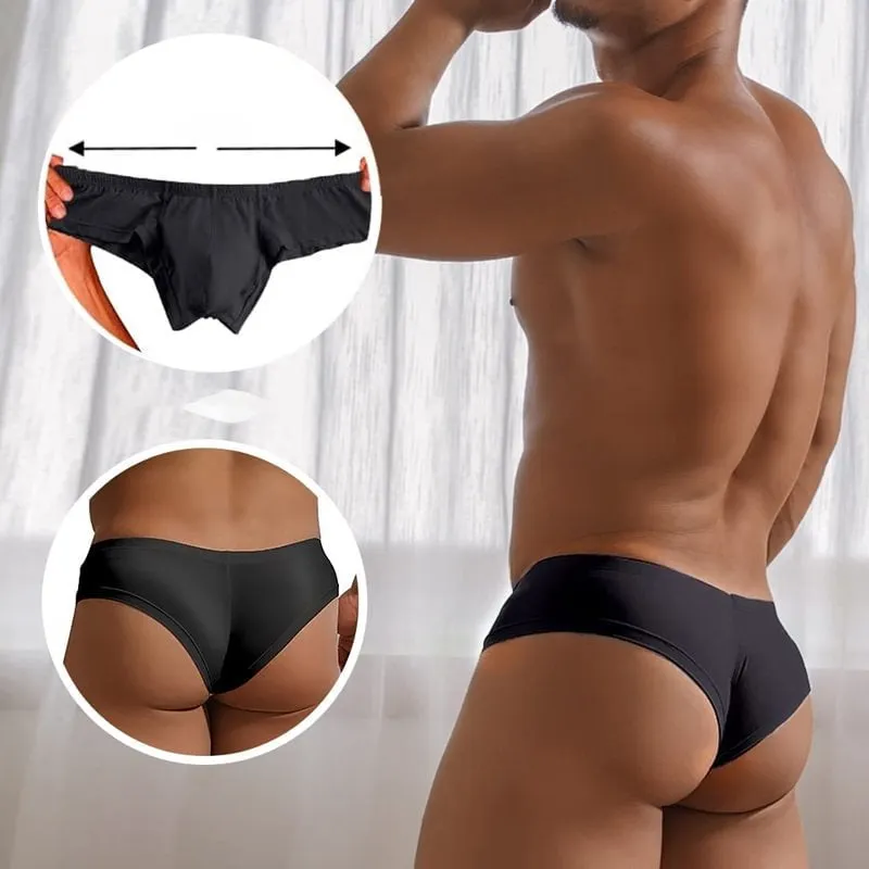 💐Einfarbige, atmungsaktive Slips mit niedriger Taille für Herren