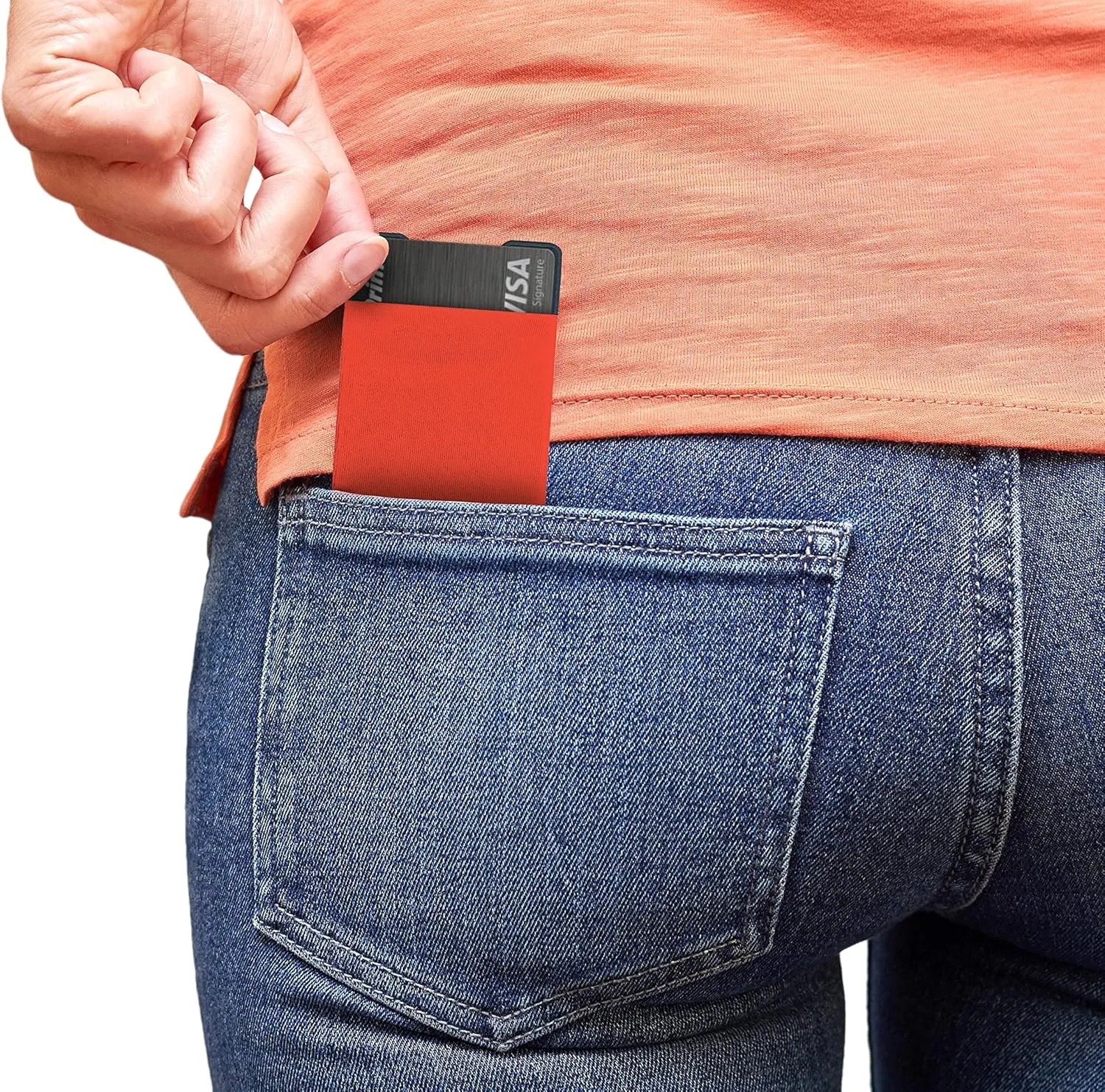 Elastic Minimal Card Holder, Ultra Thin Minimalist Wallet for Men & Women, Credit Card & Business Card Holder, Slim Credit Card Wallet