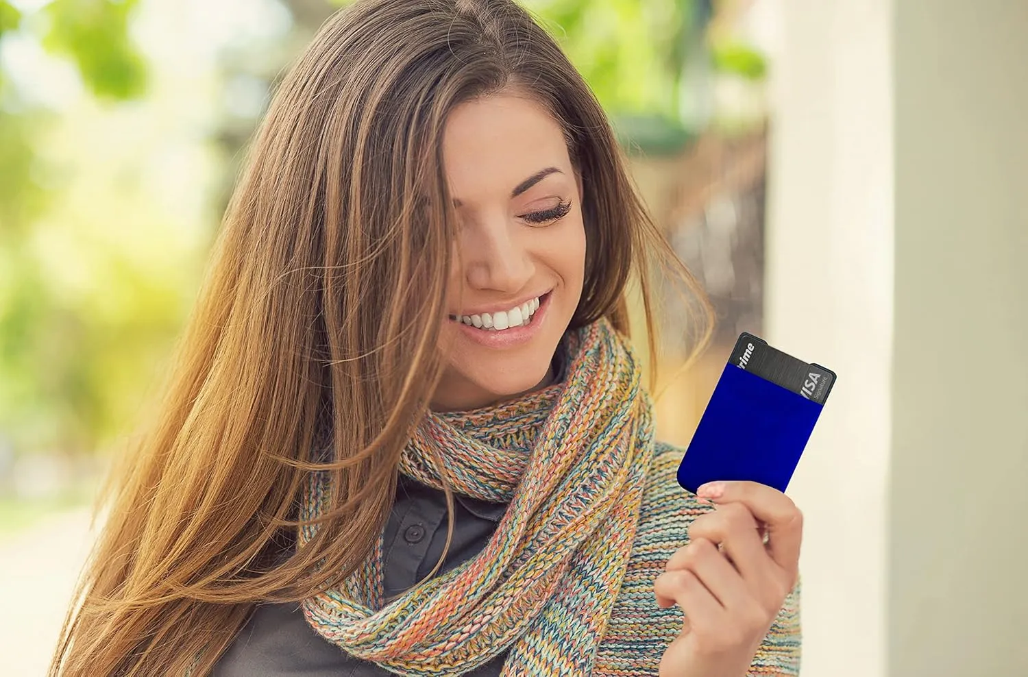 Elastic Minimal Card Holder, Ultra Thin Minimalist Wallet for Men & Women, Credit Card & Business Card Holder, Slim Credit Card Wallet