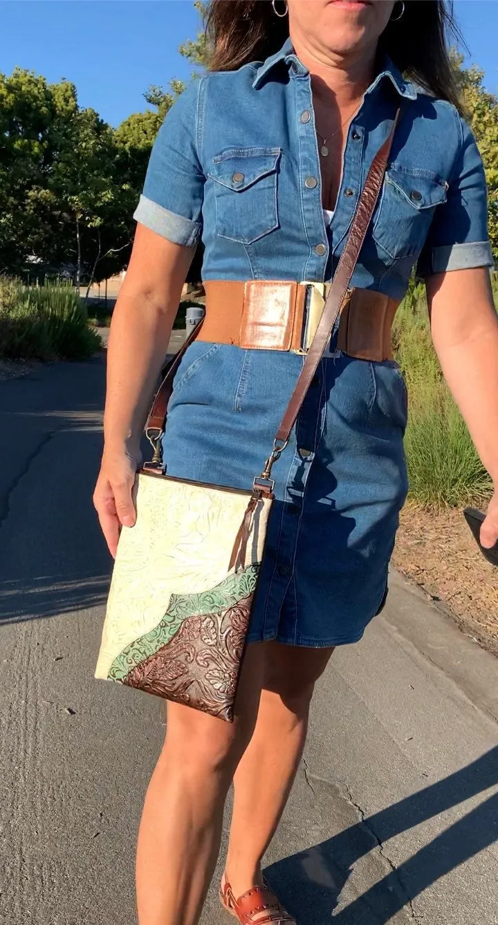 Embossed Crossbody/Hipster