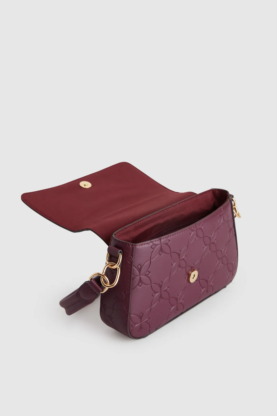 Embossed Shoulder Bag
