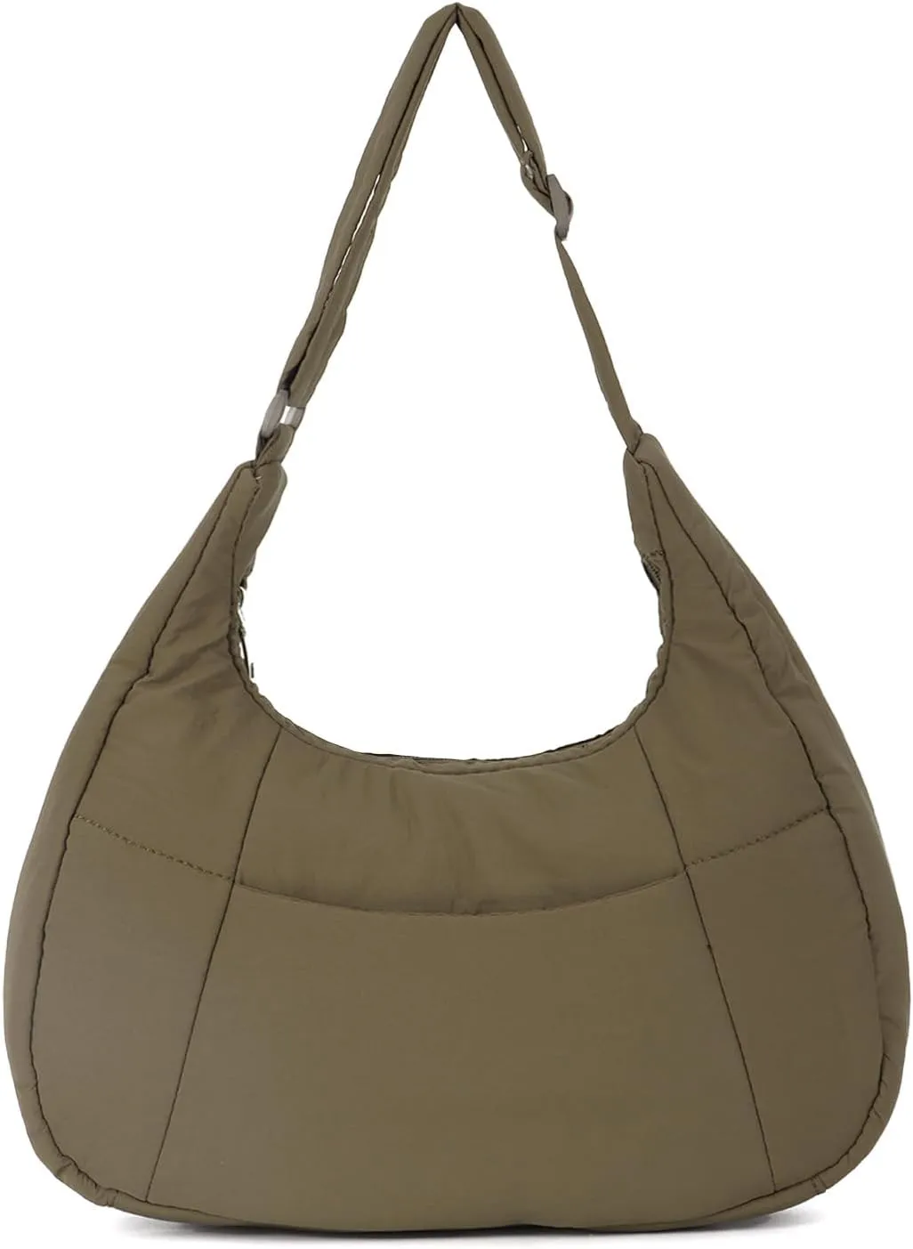 Emprier Puffer Tote Bag for Women Fashion Quilted Shoulder Bag Dumpling Purse Lightweight Nylon Hobo Bag