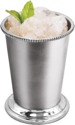 English Pewter Company 10oz Beaded Fine Quality Pewter Mint Julep Cup [BAR201]