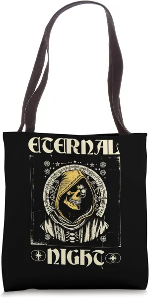Eternal Night Skull Art Tote Bag