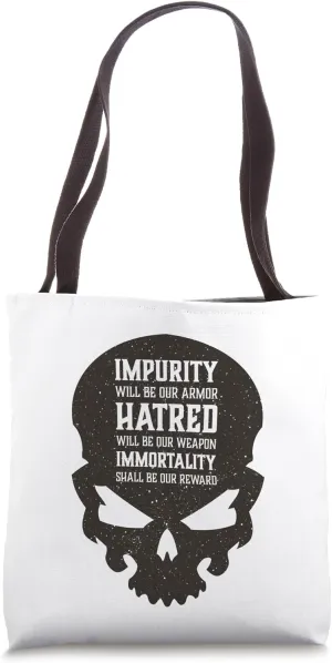 Evil Skull Impurity Hatred Immortality Hell Demon Chaos Tote Bag