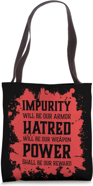 Evil Skull Impurity Hatred Power Hell Demon Chaos Tote Bag