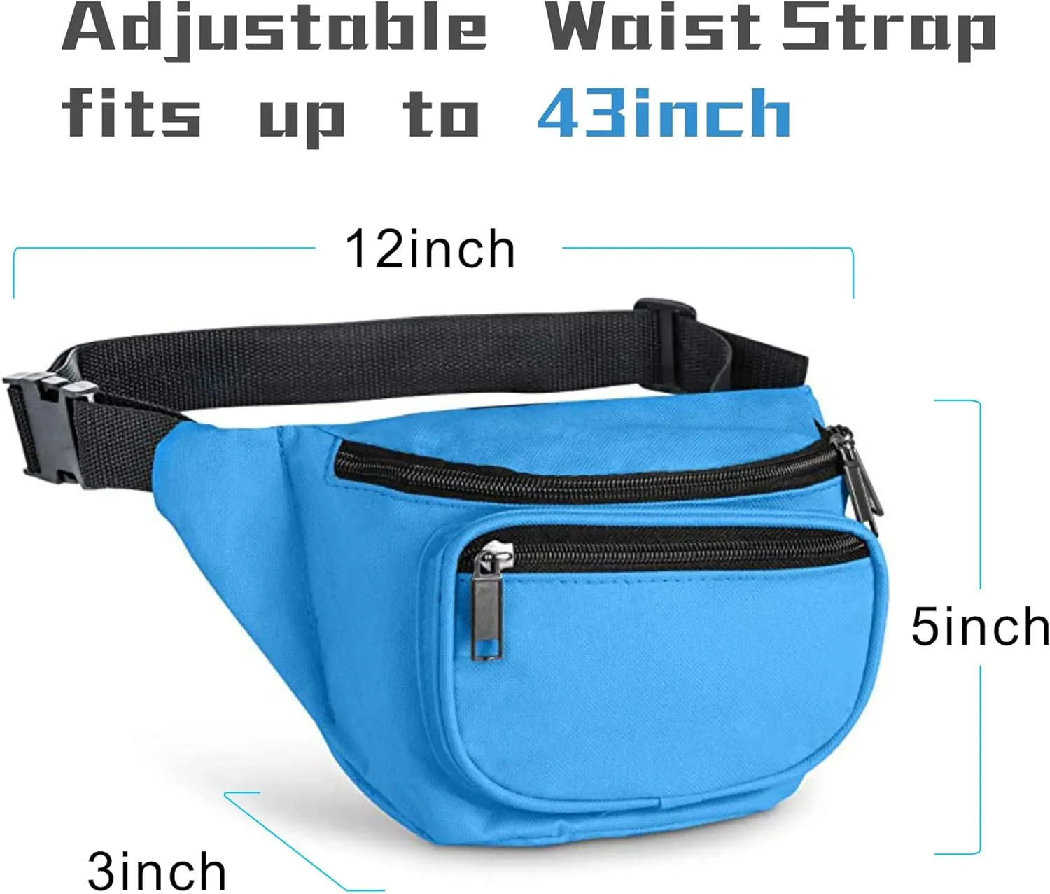 Fanny Pack, BuyAgain Quick Release Buckle Travel Sport Waist Fanny Pack Bag For Men Or Women