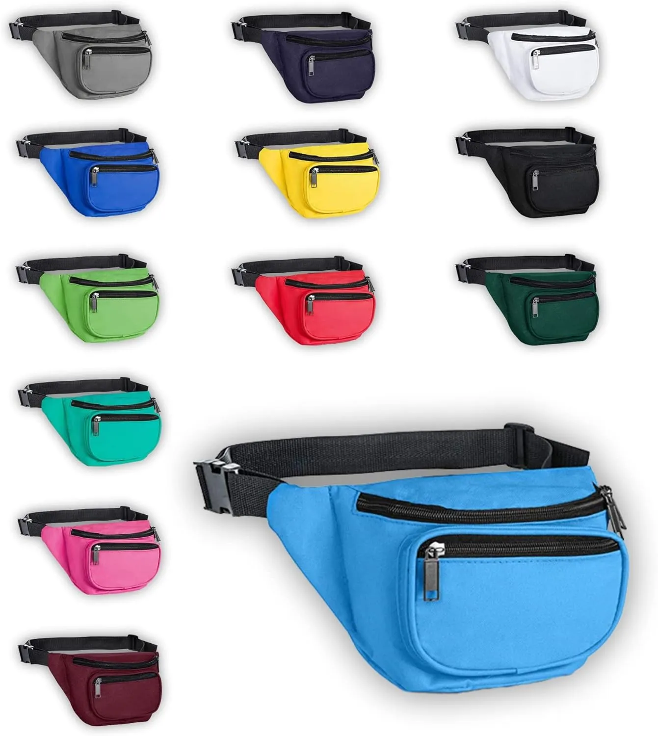 Fanny Pack, BuyAgain Quick Release Buckle Travel Sport Waist Fanny Pack Bag For Men Or Women