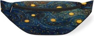 Fanny Pack for Women Men Abstract Stars Waist Pack Crossbody Bag with Adjustable Straps for Hiking Running Walking Travel Cycling