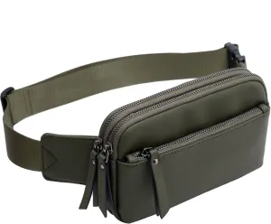 Fanny Pack for Women Men Fashion Small Waist Bag Belt Bag with Adjustable Strap for Travel Hiking Running (Green)