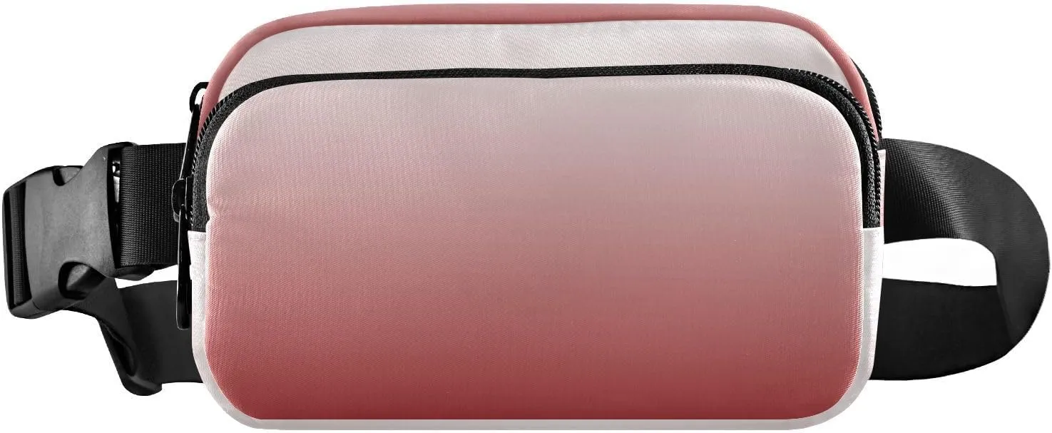 Fanny Pack for Women Men with Zipper Brown Fashion Waist Pack, Small Cross Body bags for Running,Hiking,Cycling,Travel 20833-1