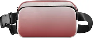 Fanny Pack for Women Men with Zipper Brown Fashion Waist Pack, Small Cross Body bags for Running,Hiking,Cycling,Travel 20833-1