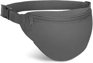 Fanny Pack, MISSMOON Adjustable 2 Zipper Travel Sport Running Hiking Walking Biking Waist Fanny Pack Bag For Woven Men Adult GREY