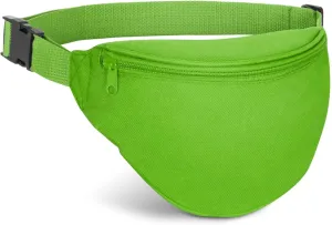 Fanny Pack, MISSMOON Adjustable 2 Zipper Travel Sport Running Hiking Walking Biking Waist Fanny Pack Bag For Woven Men Adult NEON GREEN