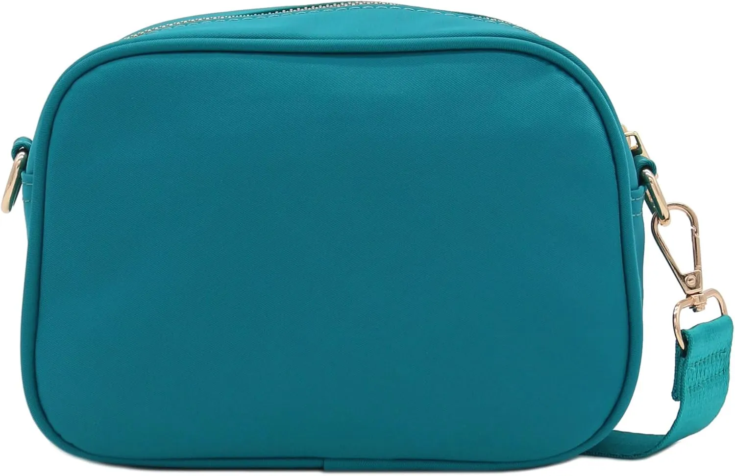 FashionPuzzle Quilted Nylon Crossbody Bag with Wide Strap