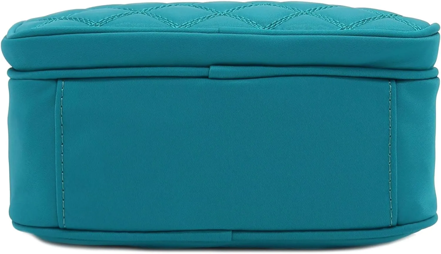 FashionPuzzle Quilted Nylon Crossbody Bag with Wide Strap