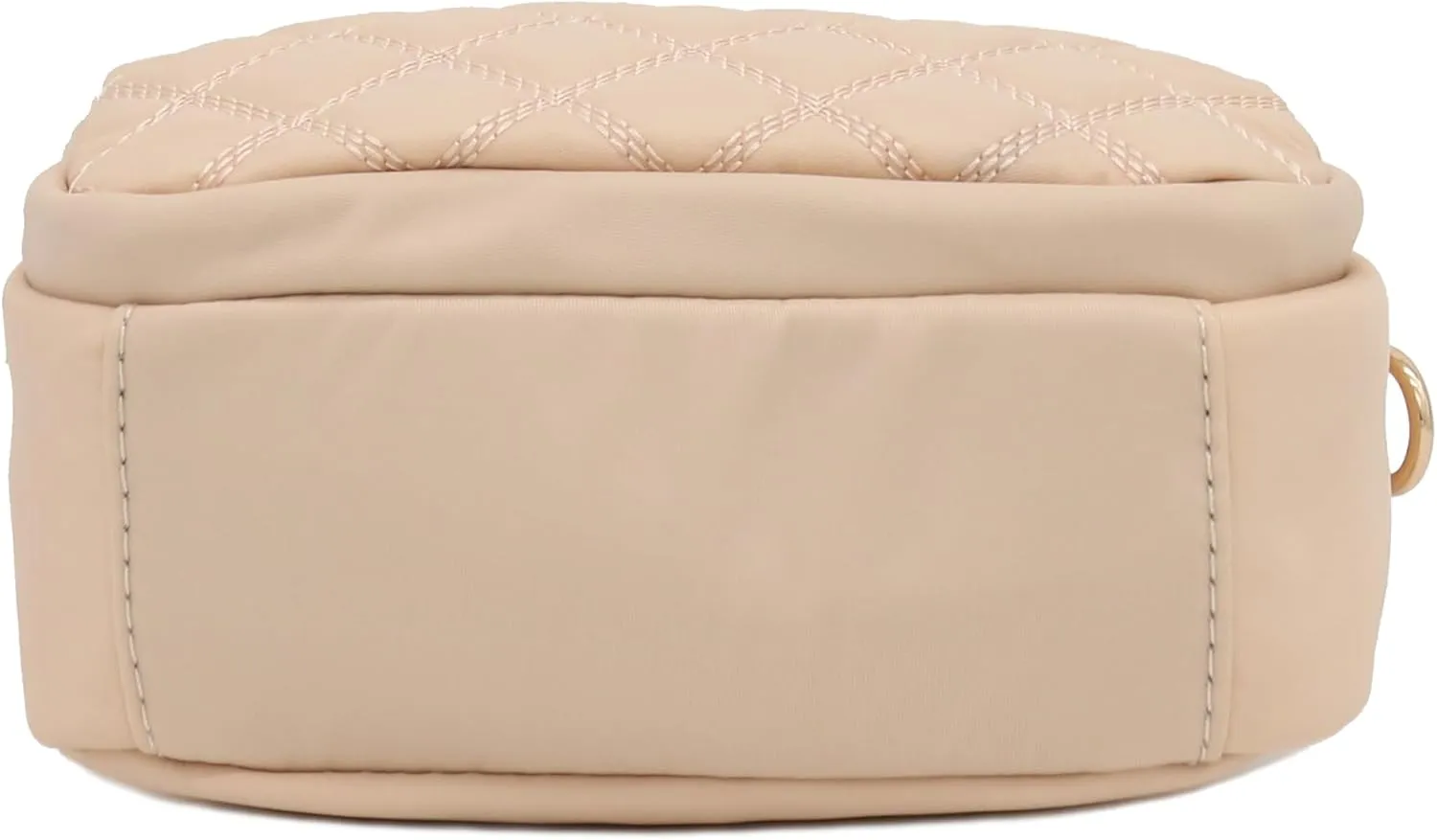 FashionPuzzle Quilted Nylon Crossbody Bag with Wide Strap