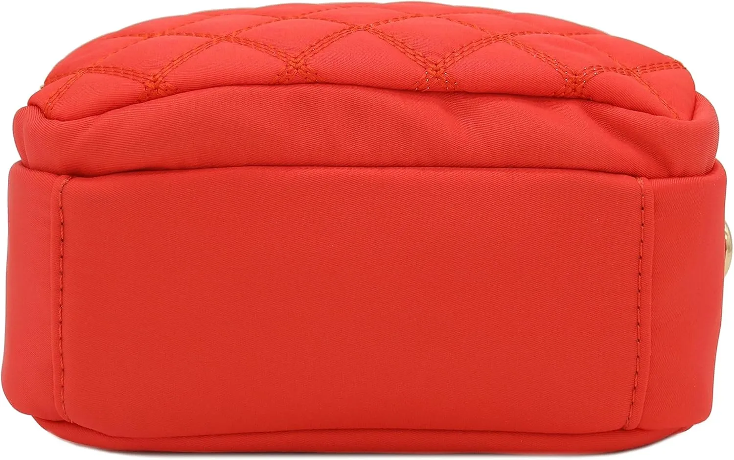 FashionPuzzle Quilted Nylon Crossbody Bag with Wide Strap