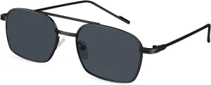 FEISEDY Fashion Square Aviator Sunglasses Women Men Trendy Retro Metal Frame Sun Glasses Candy Color Lens B1036
