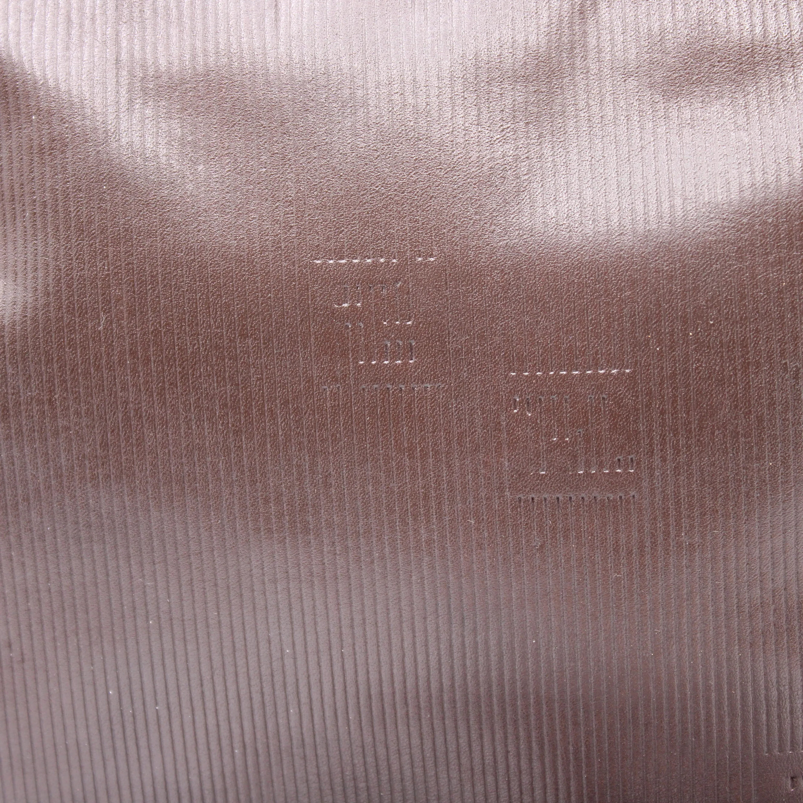Fendi Brown Leather FF Embossed Crossbody Bag Vintage