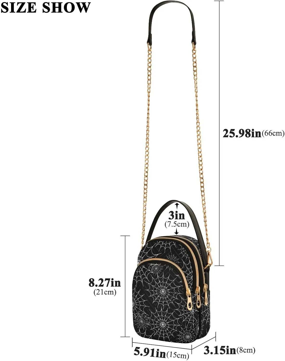 Festive Cell Phone Purse Crossbody Handbag Durable Shoulder Bag