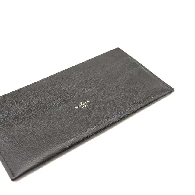 FINAL SALE $1620 Louis Vuitton Empreinte Pochette Felicie Chain Wallet Black