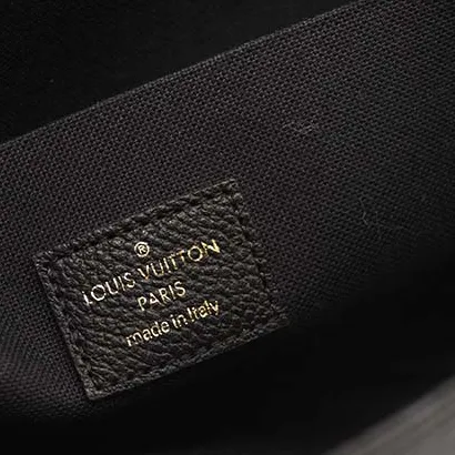 FINAL SALE $1620 Louis Vuitton Empreinte Pochette Felicie Chain Wallet Black