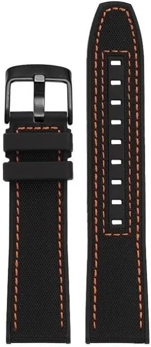 FKM Watch Strap For Mido Helmsman M005 M038.431 M038431a Quick Release Canvas Nylon Watchband Bracelet