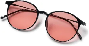 FL 41 Rose Tinted Reading Glasses for Migraine Light Sensitivity and Fluorescent LED Glare