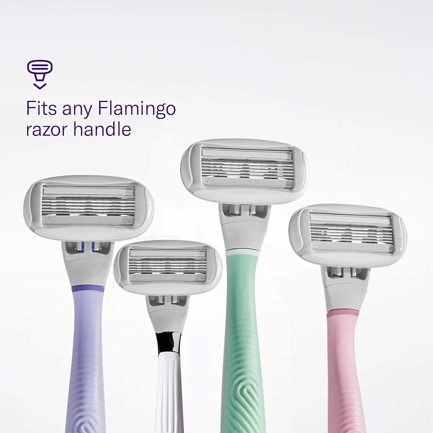 Flamingo Foaming Shave Gel 6.7 oz & 12 Count 5-Blade Razor Refills Bundle